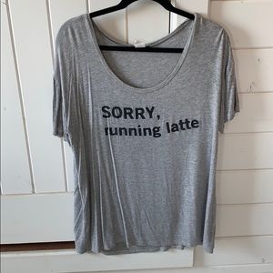 “Sorry running latte”